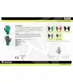 Guante de látex rugoso G6000. Workteam11