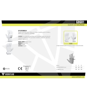 Guante de piel flor vacuno G0601. Workteam3