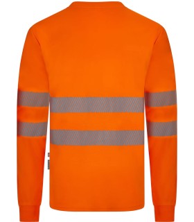 Camiseta de alta visibilidad, poliéster reciclado y cinta segmentada 305634. Velilla2