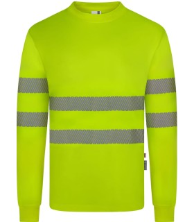 Camiseta de alta visibilidad, poliéster reciclado y cinta segmentada 305634. Velilla3
