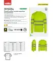 Camiseta de alta visibilidad, poliéster reciclado y cinta segmentada 305634. Velilla5