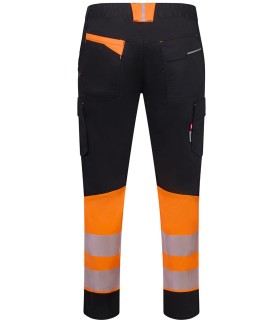 Pantalón de alta visibilidad stretch, reciclado y cinta segmentada 303032S. Velilla2