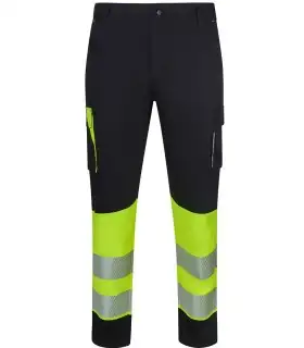 Pantalón de alta visibilidad stretch, reciclado y cinta segmentada 303032S. Velilla3