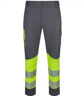 Pantalón de alta visibilidad stretch, reciclado y cinta segmentada 303032S. Velilla9