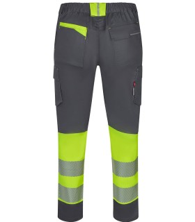 Pantalón de alta visibilidad stretch, reciclado y cinta segmentada 303032S. Velilla10