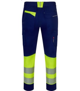 Pantalón de alta visibilidad stretch, reciclado y cinta segmentada 303032S. Velilla12