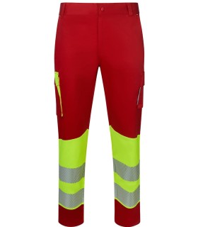 Pantalón de alta visibilidad stretch, reciclado y cinta segmentada 303032S. Velilla13