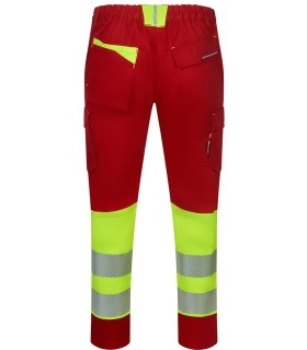 Pantalón de alta visibilidad stretch, reciclado y cinta segmentada 303032S. Velilla14