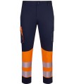 Pantalón de alta visibilidad stretch, reciclado y cinta segmentada 303032S. Velilla15