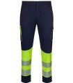 Pantalón de alta visibilidad stretch, reciclado y cinta segmentada 303032S. Velilla17