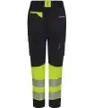 Pantalón de mujer alta visibilidad stretch, reciclado y cinta segmentada 303032SW. Velilla4