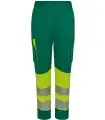 Pantalón de mujer alta visibilidad stretch, reciclado y cinta segmentada 303032SW. Velilla5