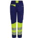 Pantalón de mujer alta visibilidad stretch, reciclado y cinta segmentada 303032SW. Velilla12