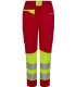 Pantalón de mujer alta visibilidad stretch, reciclado y cinta segmentada 303032SW. Velilla14