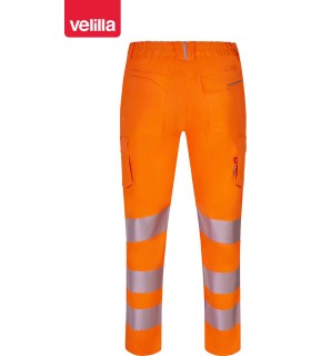 Pantalón de alta visibilidad stretch, reciclado y cinta segmentada 303031S. Velilla2