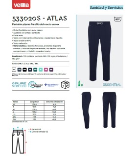 Pantalón PureStretch Essential recto 533020S-ATLAS. Velilla25