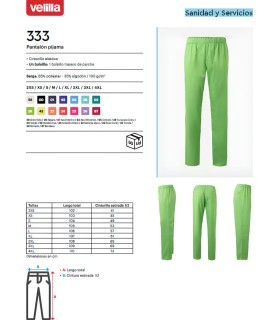 Pantalón 333 con cinturilla elástica. Velilla16