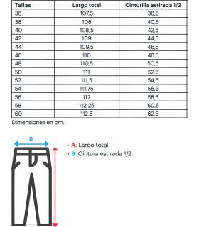 Pantalón de cocinero de cuadros 351. Velilla7
