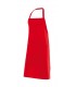Delantal con peto 404204 unisex. Con bolsillo. Velilla rojo