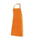 Delantal con peto 404204 unisex. Con bolsillo. Velilla naranja