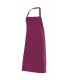 Delantal con peto 404204 unisex. Con bolsillo. Velilla burdeos