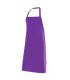 Delantal con peto 404204 unisex. Con bolsillo. Velilla morado