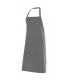 Delantal con peto 404204 unisex. Con bolsillo. Velilla gris