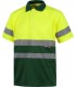 Polo bicolor reflectante de alta visibilidad certificado C3860. Workteam3