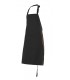 Delantal TREPAT con peto. Bolsillo delantero. Velilla negro