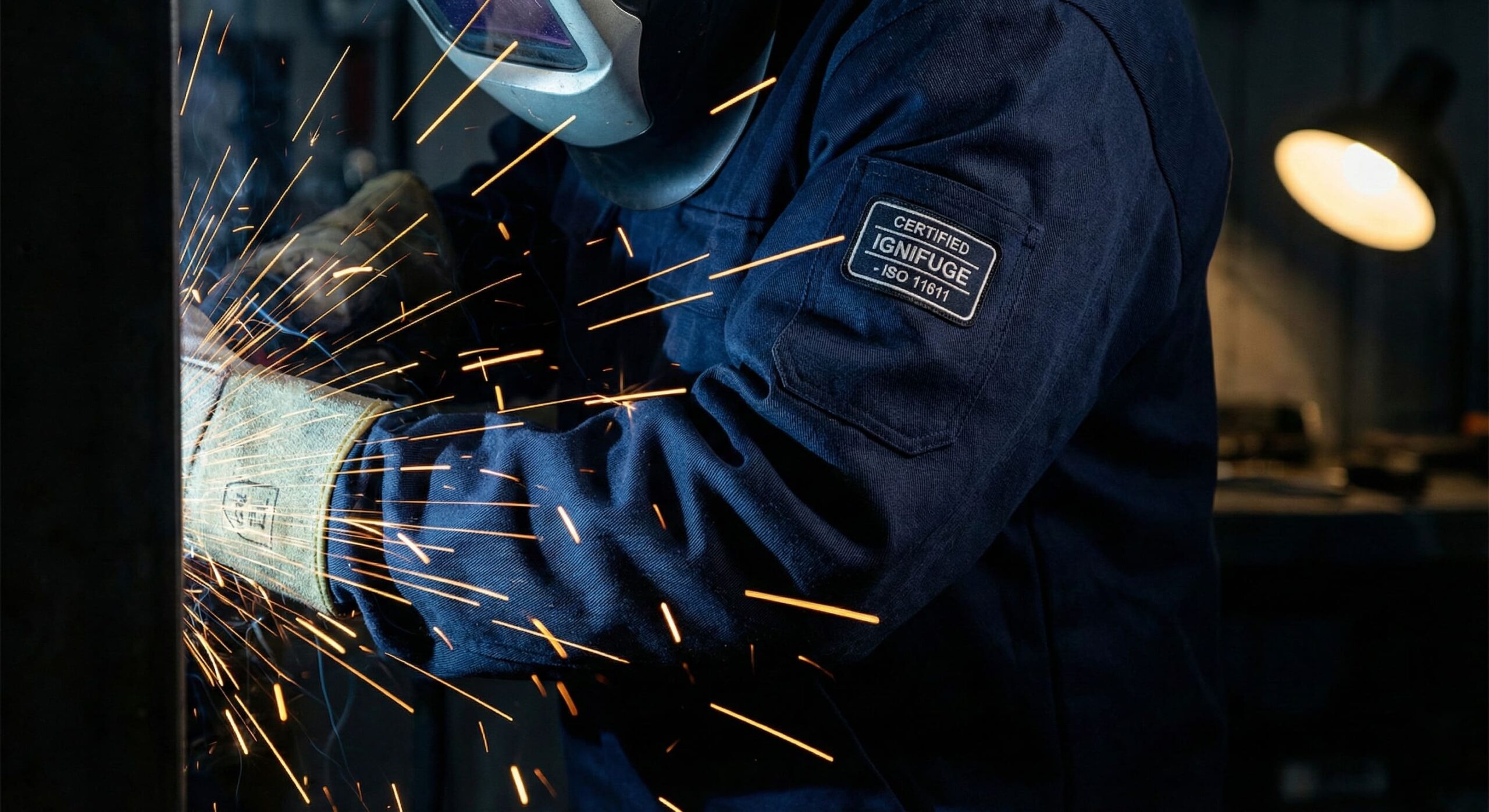 Ropa ignífuga para soldadura certificada